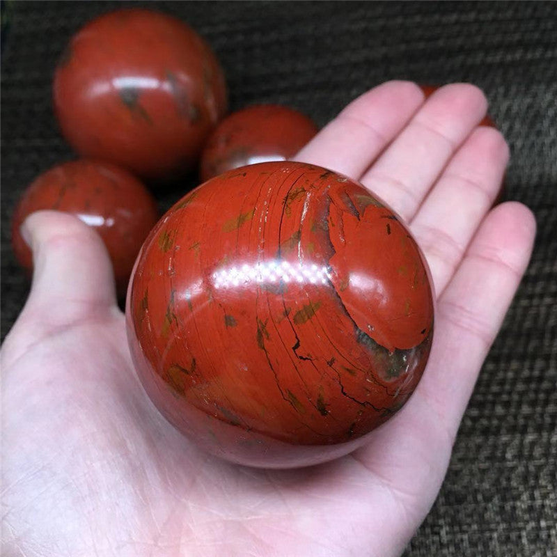 natural red jasper crystal quartz crystal sphere ball healing