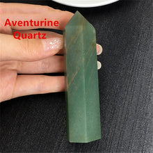 Natural Fluorite Citrine pink Hexagonal Column Crystal Point Healing Wand Mineral quartz Crystal Home Decoration Stone