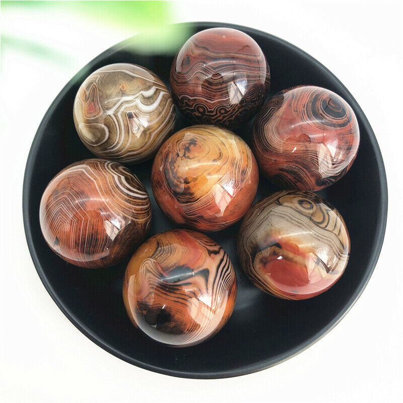 1PC 36-41mm Rare Natural Red Carnelian Agate Ball Sardonyx Quartz Crystal Sphere Healing Natural Stones and Minerals