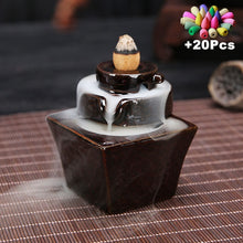 Free 20cones Creative Home Decor Backflow Stick Incense Burner Ceramic Censer Home Decoration Use In Home Teahouse