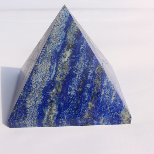 4100g NATURAL LAPIS LAZULI  POLISHED CRYSTAL QUARTZ  PYRAMID HEALING