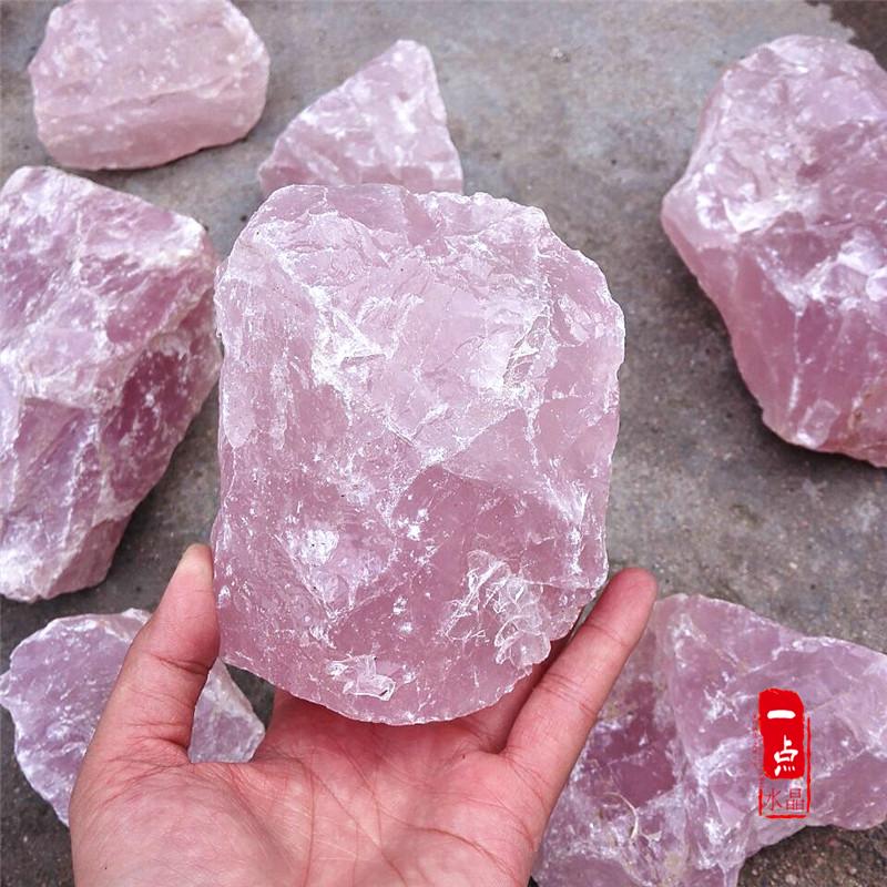 10kg Natural Raw Pink Rose Quartz Crystal Stone Mozambique feng shui stone decoration wholesale