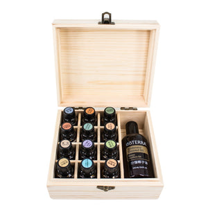 13 Grids Essential Oil Wooden Holder 5ml /10ml /15ml/115ml Wood Aromatherapy Organizer Holder Multifunction Holder